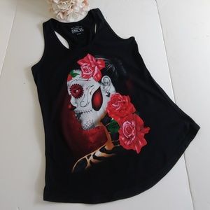5 tops for $25 Geisha goth girl racerback tank